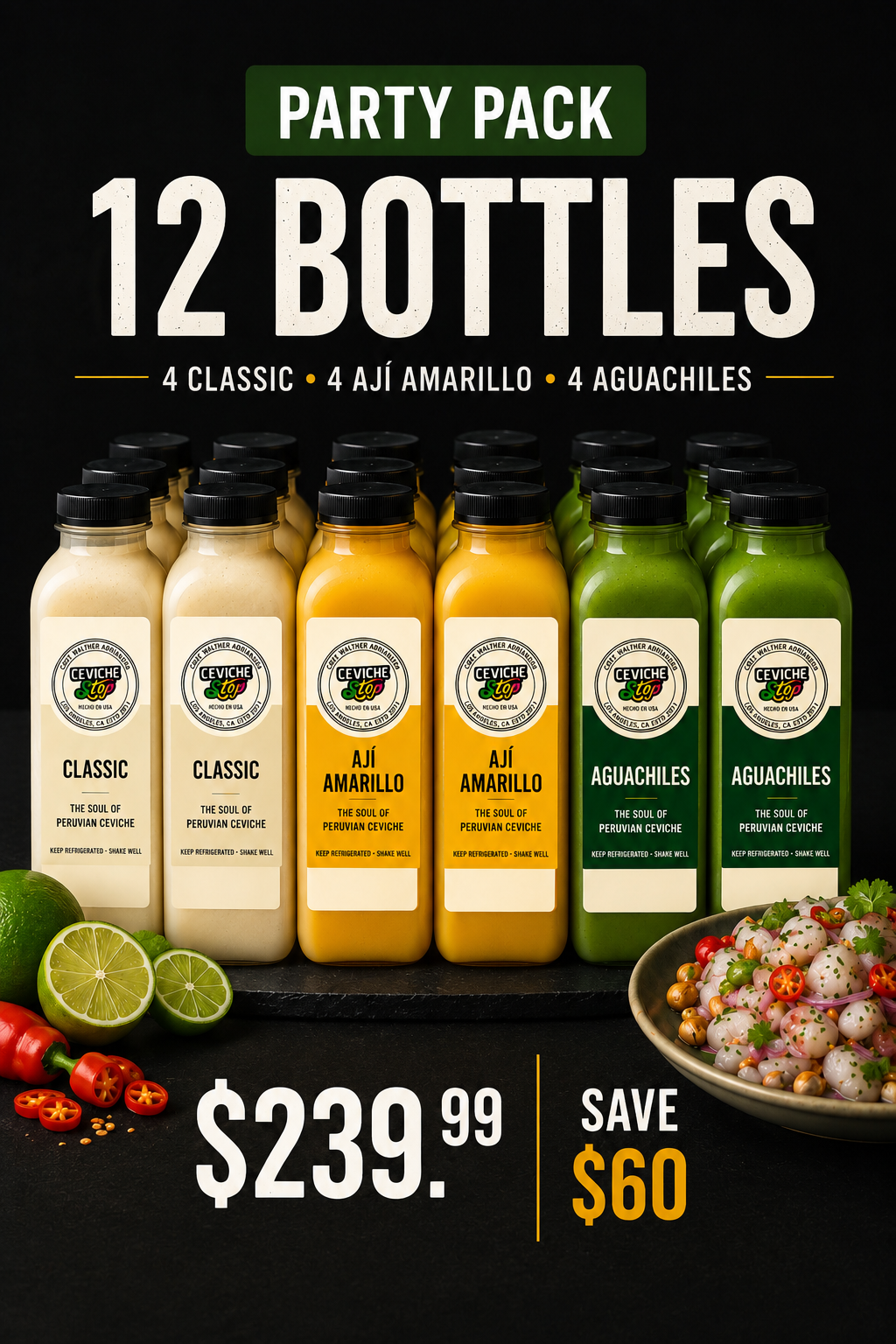 Party Pack - 12 Bottles | Leche de Tigre